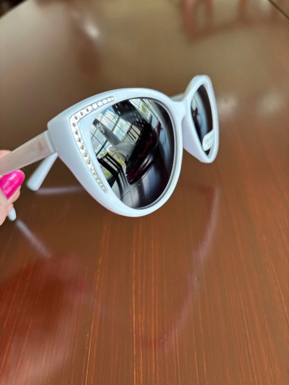 Jessica McClintock Cat Eye 100% UVA UVB protect sunglasses,scratch impact resist